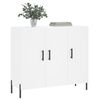 vidaXL Buffet blanc 90x34x80 cm bois d'ingénierie
