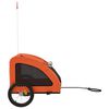 vidaXL Remorque de v&eacute;lo pour animaux de compagnie orange
