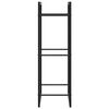 vidaXL Portant de bois de chauffage Noir mat 50x28x94 cm Acier