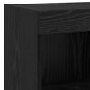 vidaXL Meubles TV muraux 4 pcs Ch&ecirc;ne noir Bois d'ing&eacute;nierie