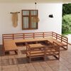 vidaXL Salon de jardin 12 pcs bois de pin massif