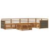 vidaXL Ensemble de canap&eacute;s d'ext&eacute;rieur 6 pc Naturel