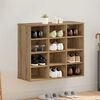 vidaXL Cabinet &agrave; chaussures Ch&ecirc;ne artisanal 77,5 x 30 x 67 cm