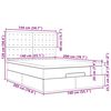 VidaXL Cadre de lit ottoman avec matelas gris 140x200 cm similicuir