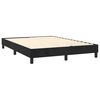 vidaXL Sommier à lattes de lit avec matelas Noir 140x190 cm Velours
