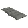 vidaXL Coussins de chaise &agrave; dossier haut lot de 4 gris fonc&eacute; m&eacute;lang&eacute;