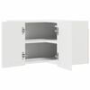 vidaXL Armoire suspendue Blanc 57 x 57 x 40 cm Bois d'ing&eacute;nierie