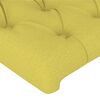 vidaXL T&ecirc;te de lit &agrave; LED Vert 144x7x118/128 cm Tissu