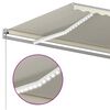 vidaXL Auvent manuel r&eacute;tractable avec LED 600x300 cm Cr&egrave;me