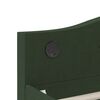 vidaXL Lit avec matelas et &eacute;clairage USB Vert fonc&eacute; Tissu 90x200 cm