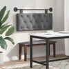 vidaXL T&ecirc;te de lit suspendue Gris fonc&eacute; 110 x 55 x 7 cm tissu