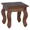 vidaXL Table Gigogne 3 pcs Marron Bois massif d'acajou