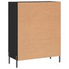 vidaXL Buffet noir 69,5x34x90 cm bois d'ing&eacute;nierie