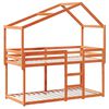 vidaXL Lit superposé sans matelas cire marron 90x190 cm pin massif