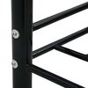 vidaXL Cadre de lit de repos sans matelas Noir M&eacute;tal 90x200cm