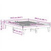 vidaXL Cadre de lit sans matelas blanc 140x200 cm bois de pin massif