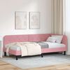 vidaXL Cadre de lit d'angle avec t&ecirc;te de lit Rose 100 x 200 cm Velours