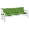 vidaXL Coussins de banc de jardin lot de 2 vert mélangé tissu