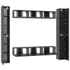 vidaXL Ensemble de meubles TV 6 pcs Gris brillant Bois d'ingénierie