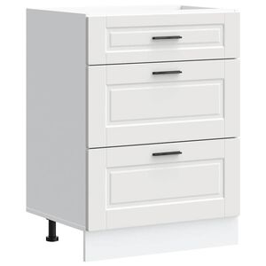 vidaXL Armoire de cuisine Porto blanc bois d'ing&eacute;nierie