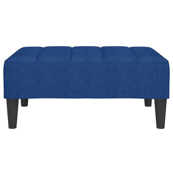 vidaXL Repose-pied Bleu 78x56x32 cm Tissu