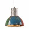 vidaXL Lampe suspendue industrielle 25 W Multicolore Ronde 28,5 cm E27