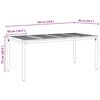 vidaXL Ensemble de salle &agrave; manger pour jardin 7 pcs Noir