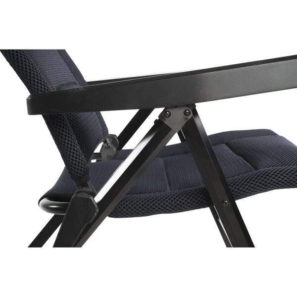 Travellife Chaise de camping pliable de luxe Monaco Comfort Gris