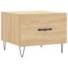 vidaXL Table basse Ch&ecirc;ne sonoma 50x50x40 cm Bois d'ing&eacute;nierie