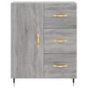 vidaXL Buffet haut Sonoma gris 69,5x34x180 cm Bois d'ing&eacute;nierie