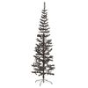 vidaXL Sapin de No&euml;l &eacute;troit Noir 180 cm