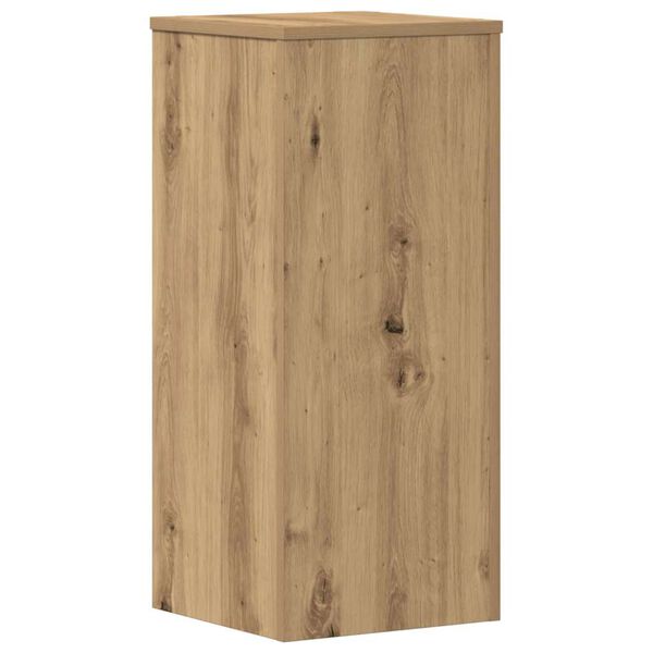 vidaXL Supports pour plantes 2 pcs ch&ecirc;ne artisanal bois d'ing&eacute;nierie