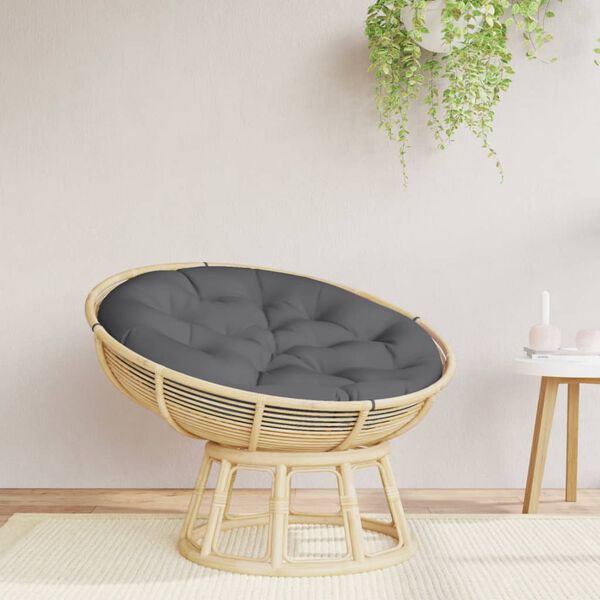 vidaXL Coussin rond anthracite &Oslash; 100 x11 cm tissu oxford