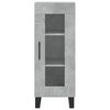 vidaXL Buffet haut Gris b&eacute;ton 34,5x34x180 cm Bois d'ing&eacute;nierie