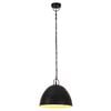 vidaXL Lampe suspendue industrielle vintage 25 W Noir Rond 31 cm E27