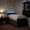 vidaXL Sommier &agrave; lattes de lit avec matelas Marron fonc&eacute; 80x200 cm