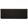 vidaXL Tapis d'escalier auto-adh&eacute;sifs 15 pcs 65x24,5x3,5 cm Noir