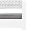 vidaXL Salon de jardin 4 pcs avec coussins Plastique Blanc