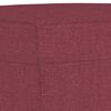 vidaXL Repose-pied Rouge bordeaux 60x50x41 cm Tissu