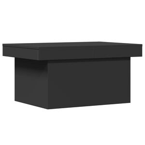 vidaXL Table basse noir 80x55x40 cm bois d'ing&eacute;nierie
