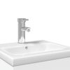 vidaXL Armoire lavabo de salle de bain avec bassin int&eacute;gr&eacute; blanc