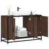 vidaXL Armoire de lavabo de salle de bain ch&ecirc;ne marron 90x33x60 cm
