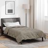 vidaXL Duvet complet toute l'ann&eacute;e Gris clair 220 x 140 cm Microfibre