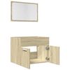 vidaXL Ensemble de meubles de salle de bain 2 pcs ch&ecirc;ne sonoma