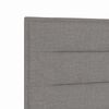 vidaXL T&ecirc;te de lit LED avec des lumi&egrave;res &agrave; LED Taupe 160 cm Polyester