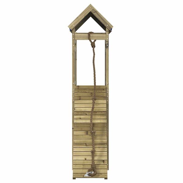 vidaXL Aire de jeux d'ext&eacute;rieur bois de pin impr&eacute;gn&eacute;