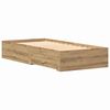 vidaXL Cadre de lit Ch&ecirc;ne artisanal 90 x 200 cm Bois d'ing&eacute;nierie