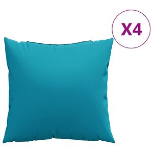 vidaXL Coussins de canap&eacute; 4 pcs Bleu 60x60 cm tissu