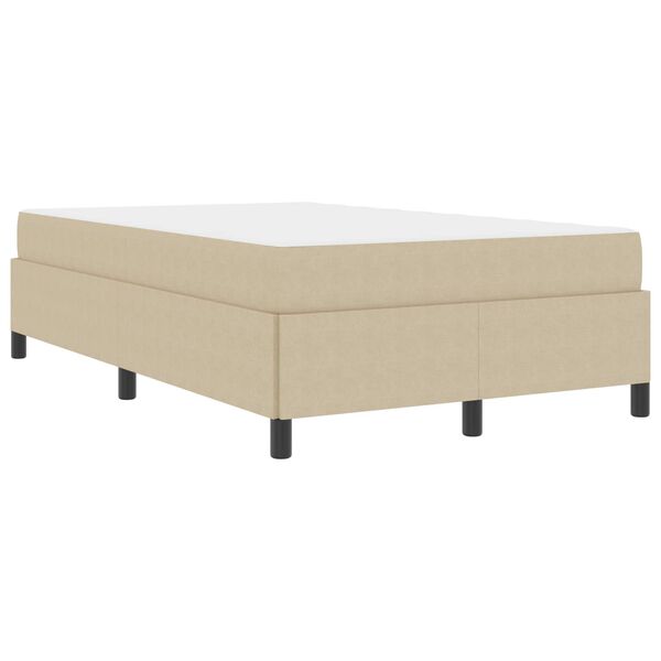 vidaXL Cadre de lit avec matelas Gris Vert Clair 120 x 200 cm tissu