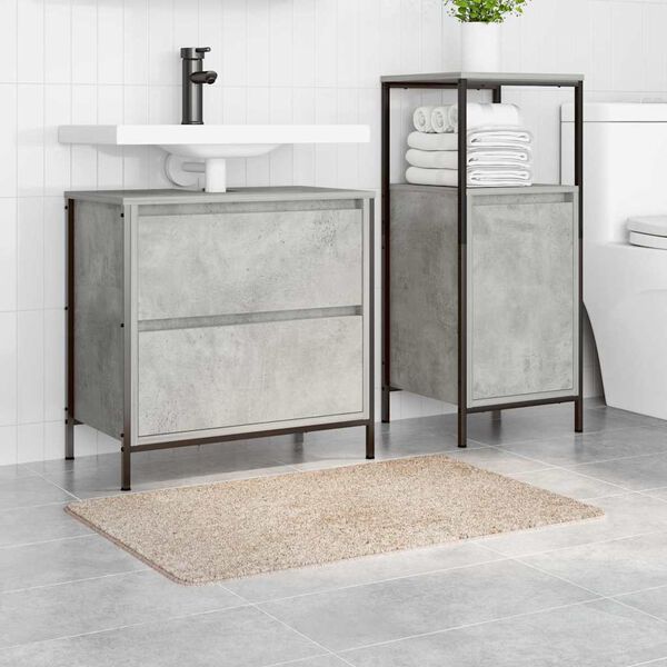 vidaXL Tapis de bain antid&eacute;rapant Cr&egrave;me 60 x 90 cm PP